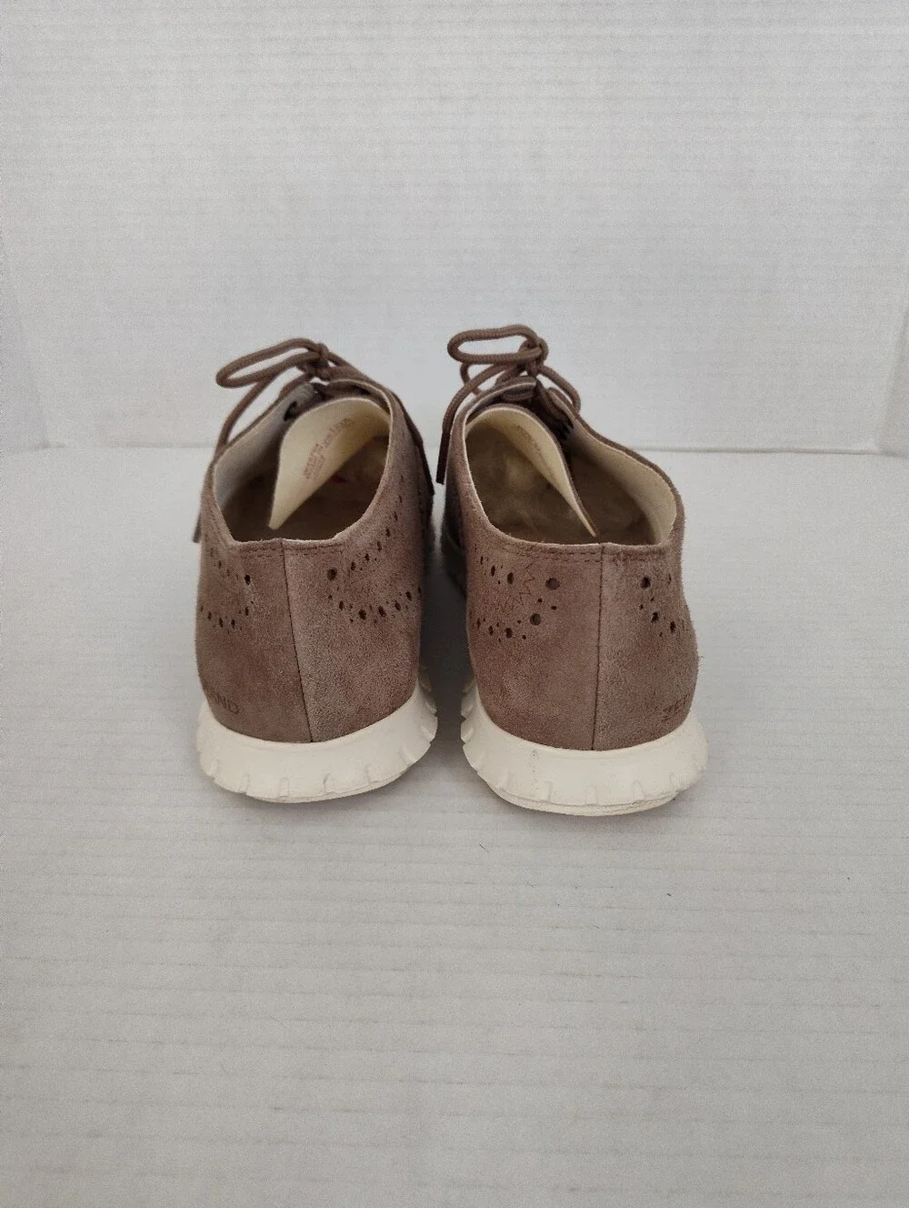 Cole Haan suede taupe white